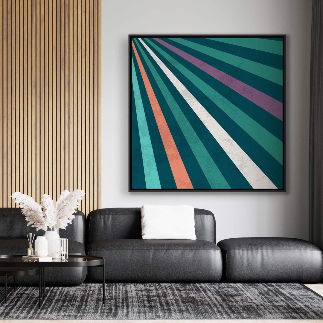 Quadro Decorativo Geométrico Verde