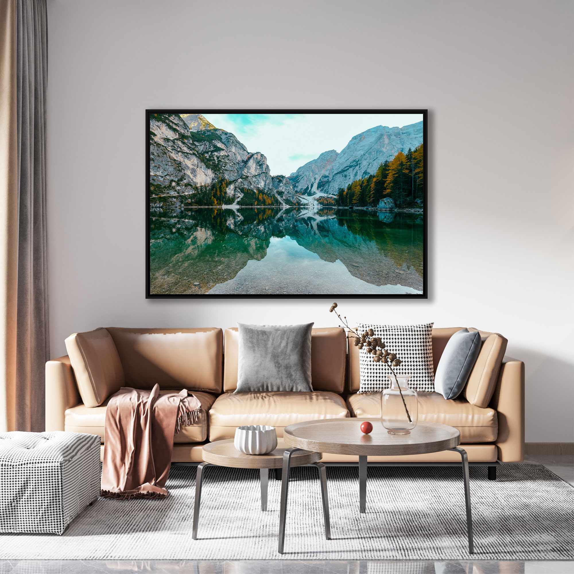 Quadro Decorativo Fotografia Lago Field - Canadá