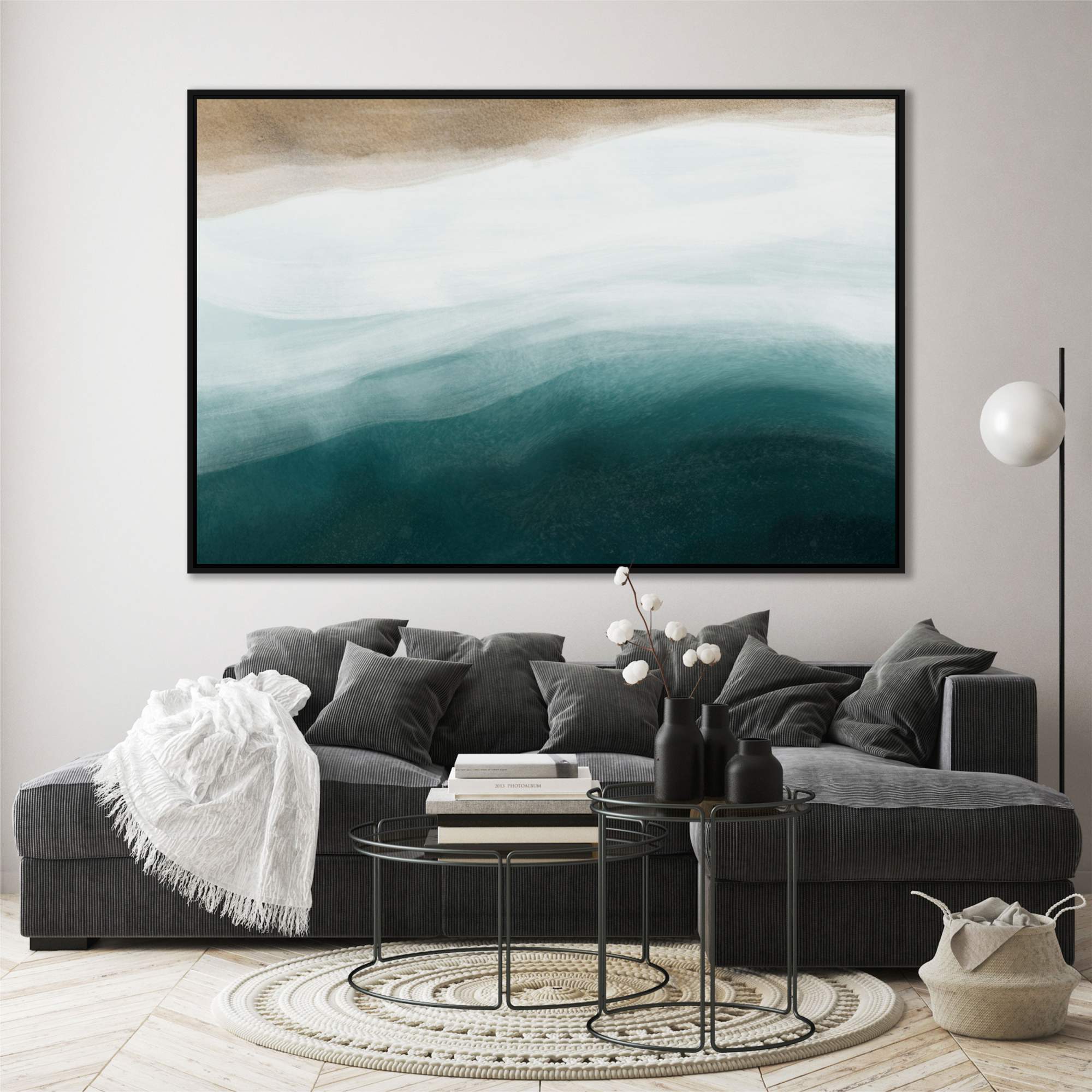 Quadro Abstrato com Nuances de Cor