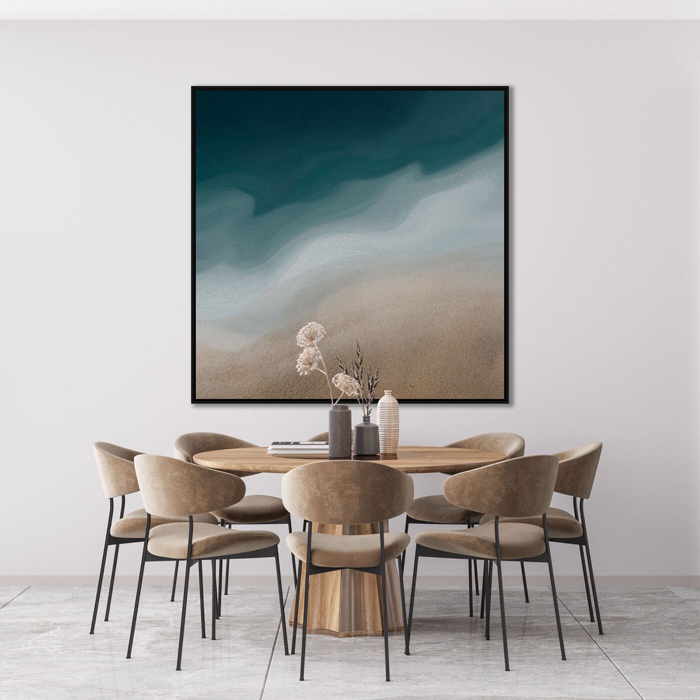 Quadro Abstrato com Nuances de Cor