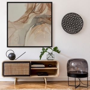 Quadro Abstrato Tons Neutros