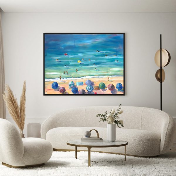 Quadro com Pintura de Praia