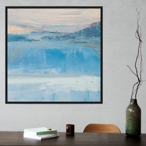 Quadro Decorativo Pintura Abstrata Azul