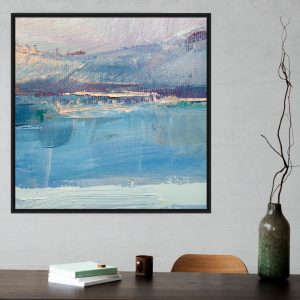 Quadro Decorativo Pintura Abstrata Azul