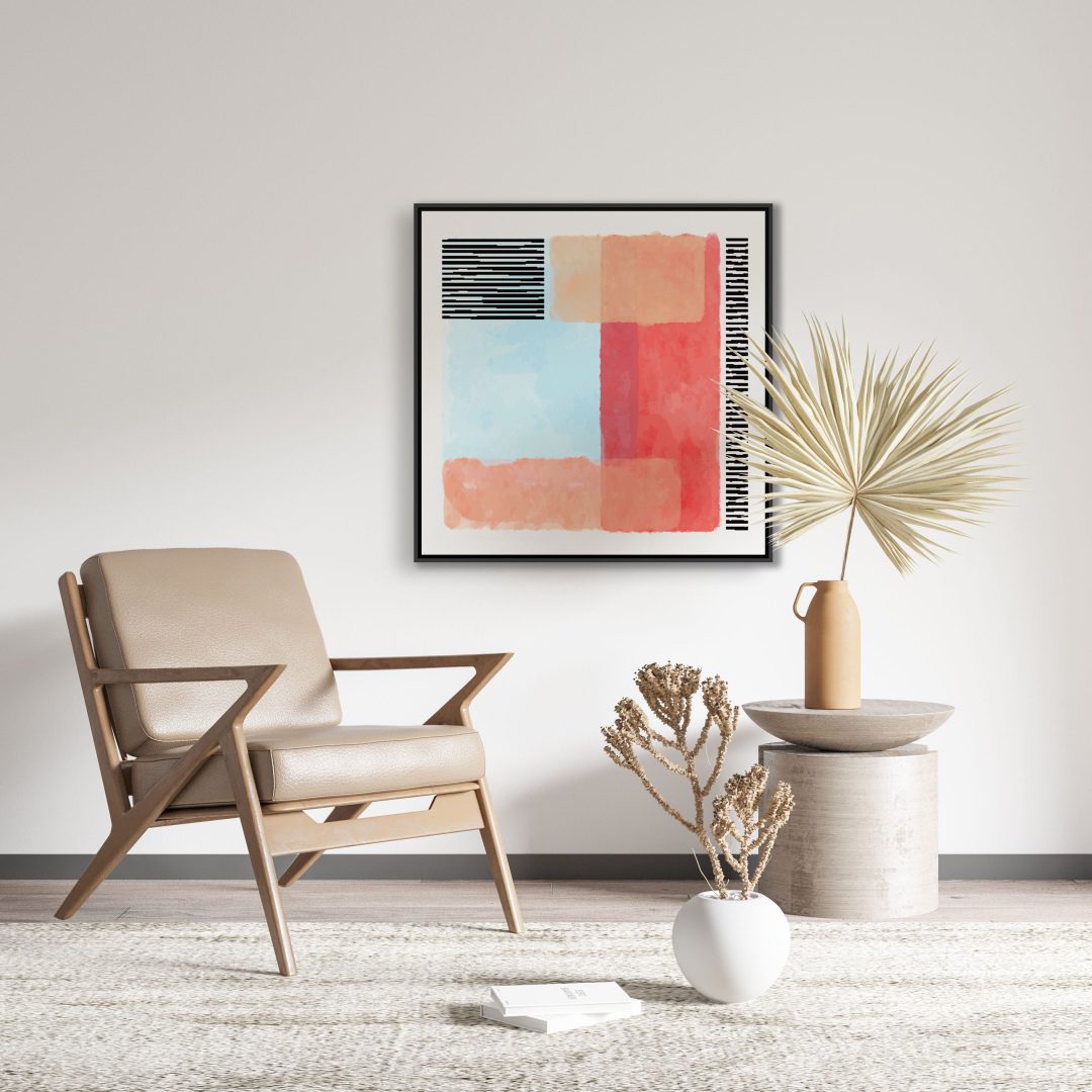 Quadro Abstrato Geométrico Colorido