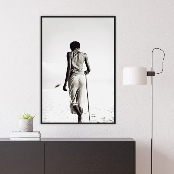 Quadro com Fotografia de Mulher Negra