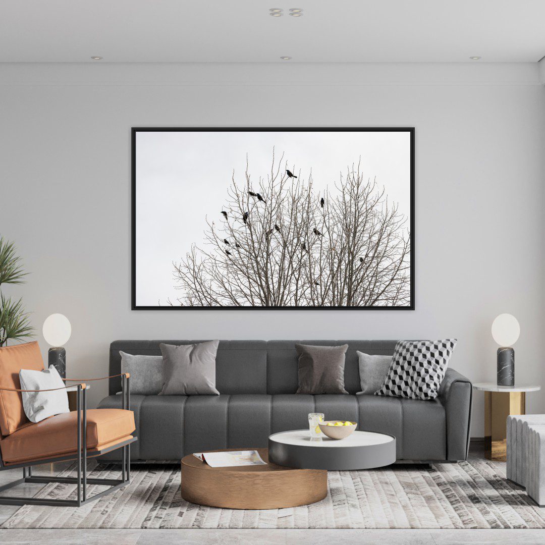 Quadro Árvore com Pássaros