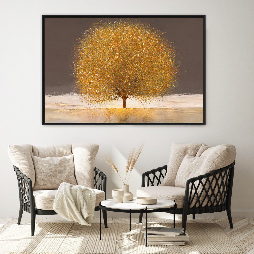 Quadro Árvore da Vida Dourada