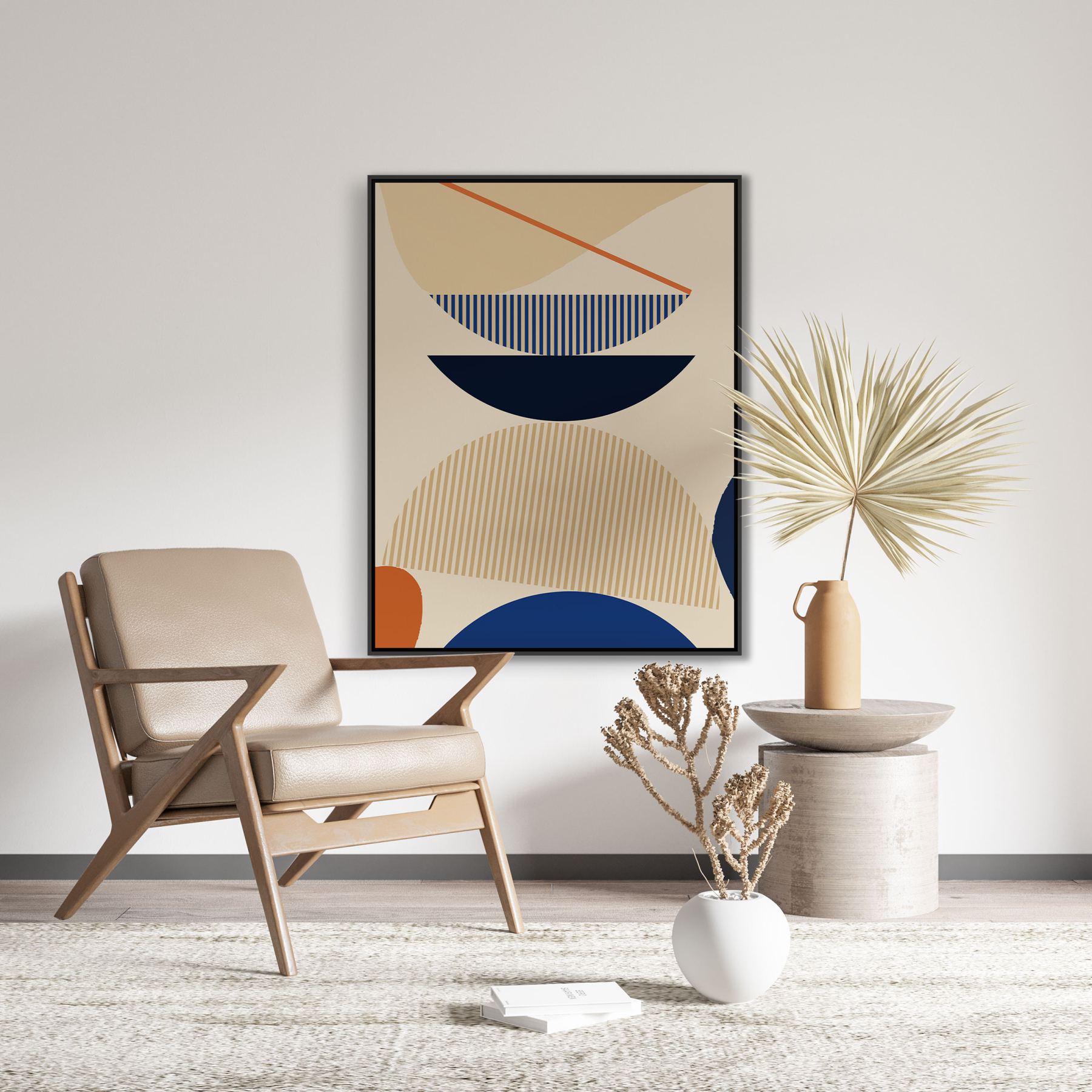 Quadro Decorativo com Formas Geométricas