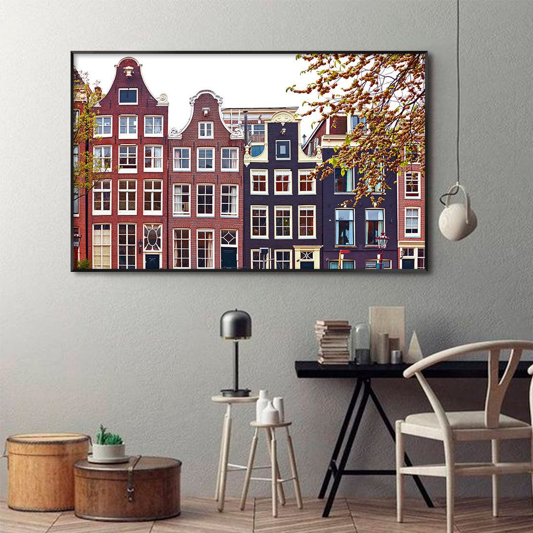 Quadro com Fotografia Arquitetônica de Amsterdam