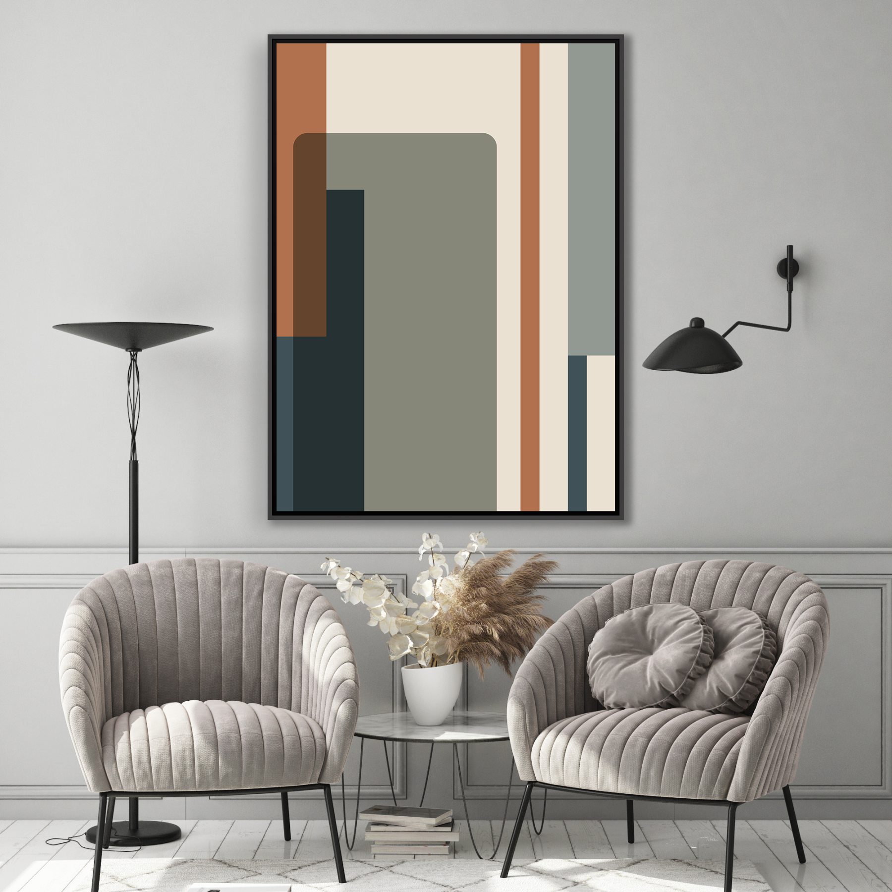 Quadro com Formas Geométricas