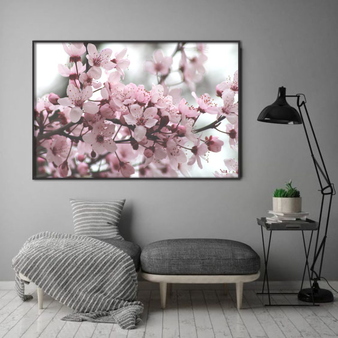 Quadro com Fotografia de Cerejeira Florida
