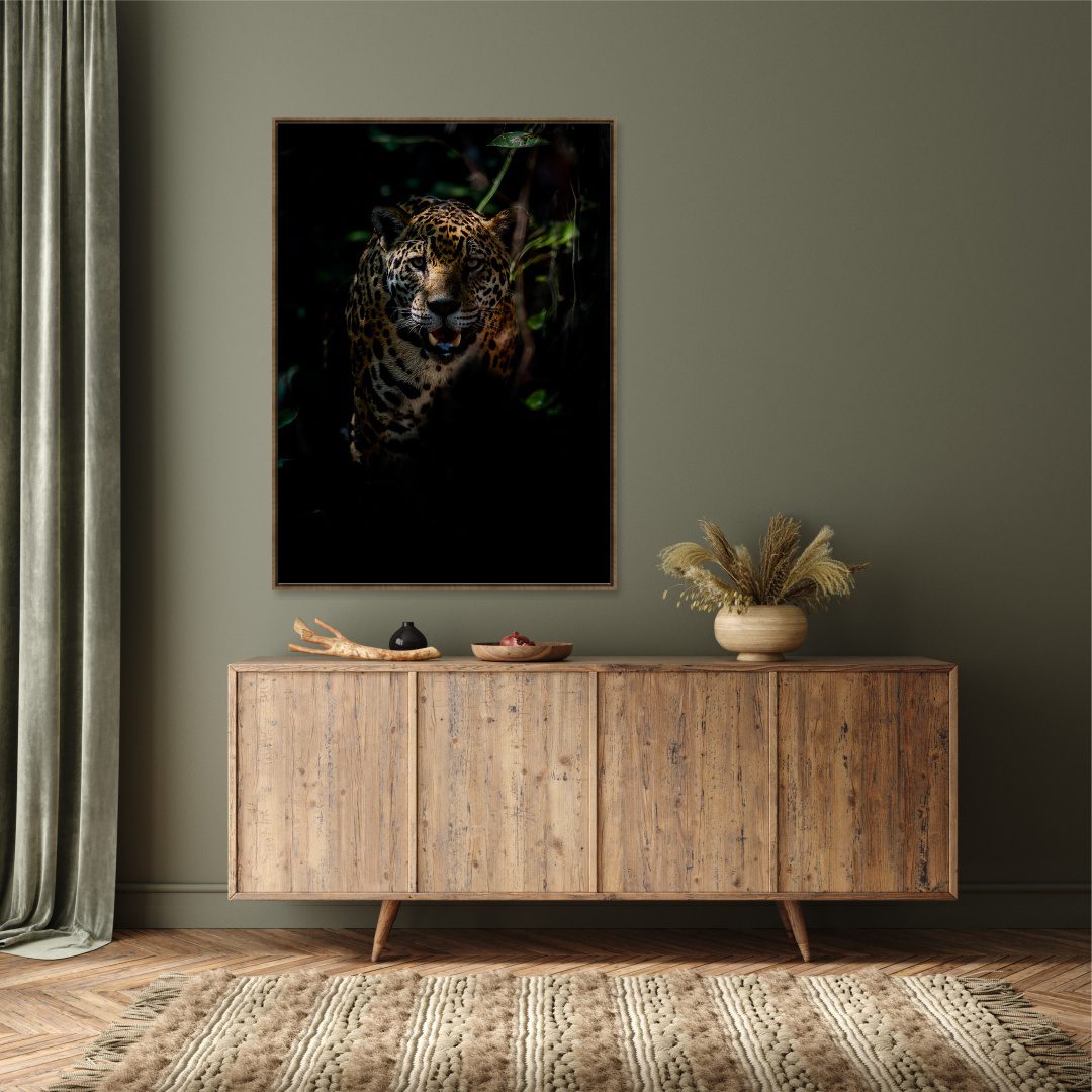 Quadro Decorativo Fotografia de Leopardo