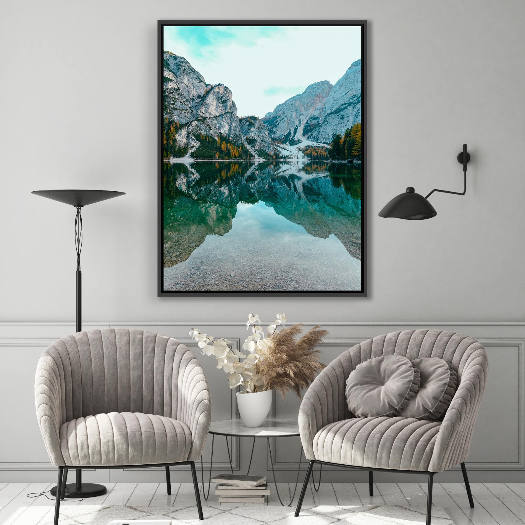 Quadro Decorativo Fotografia Lago Field - Canadá