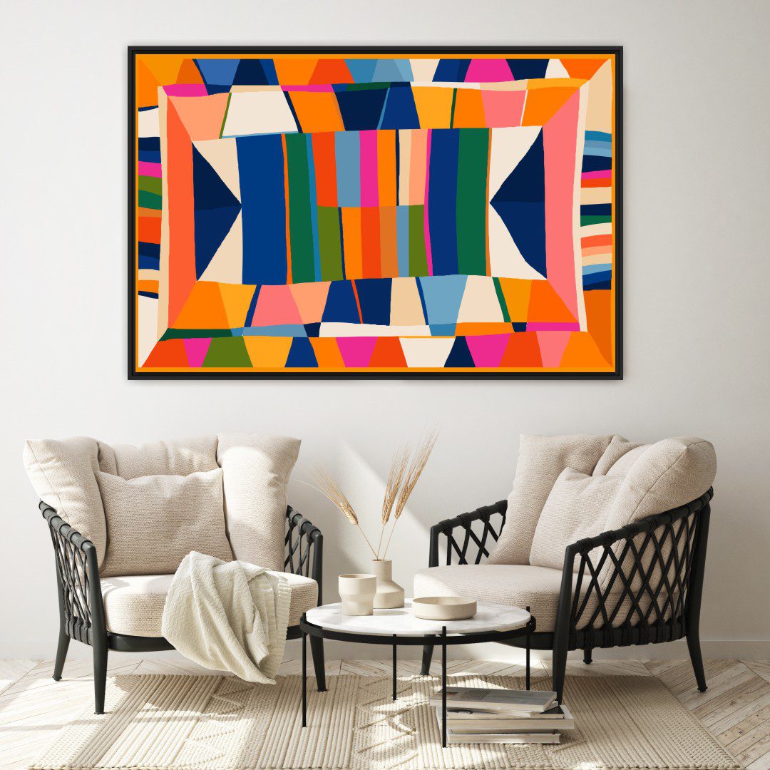 Quadro Decorativo Geométrico Colorido