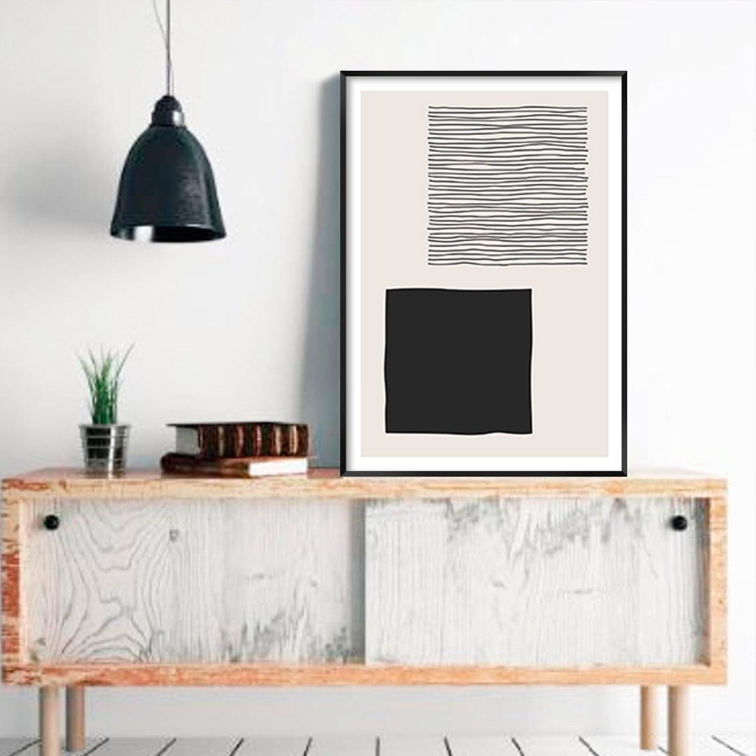 Quadro Decorativo Geométrico Minimalista