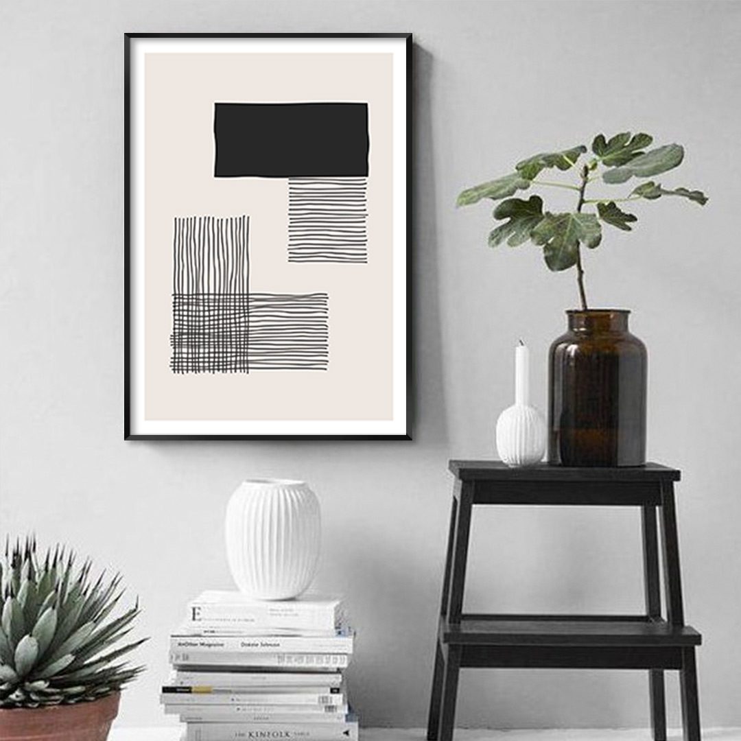 Quadro Decorativo Geométrico Minimalista