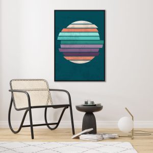 Quadro Decorativo Geométrico Verde