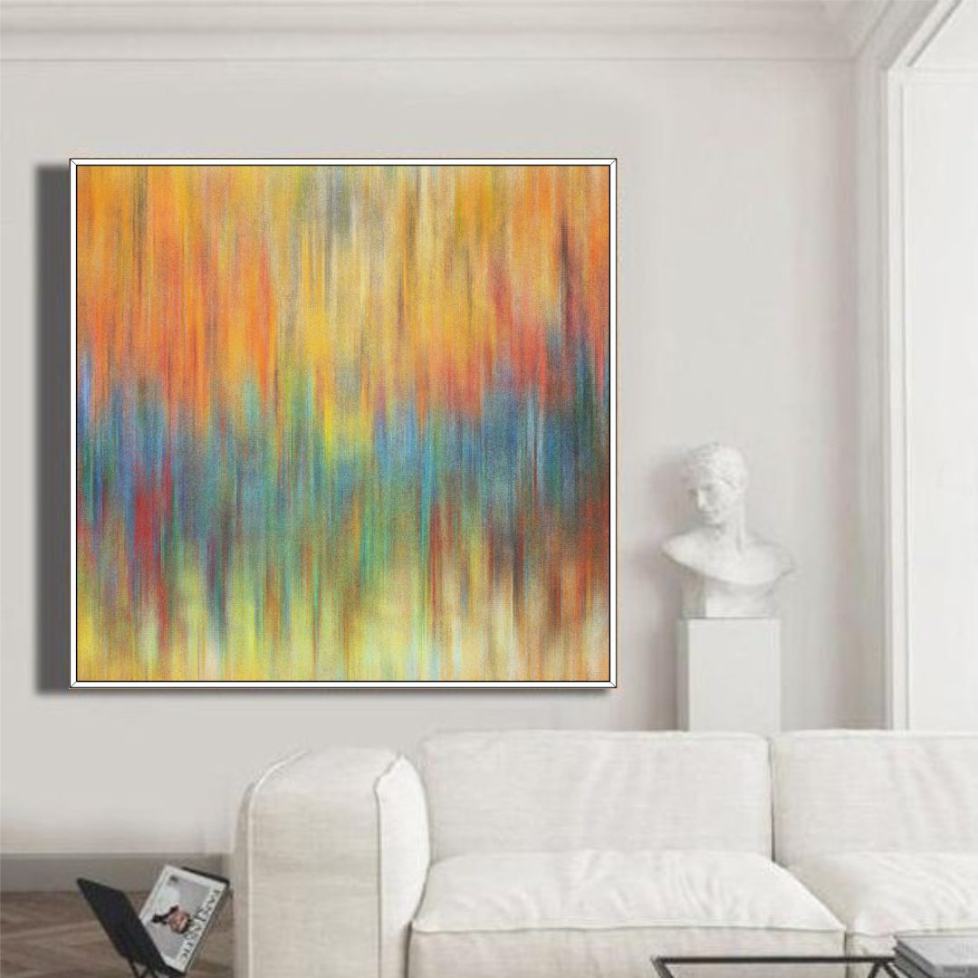 Quadro Decorativo Pintura Colorida Abstrata