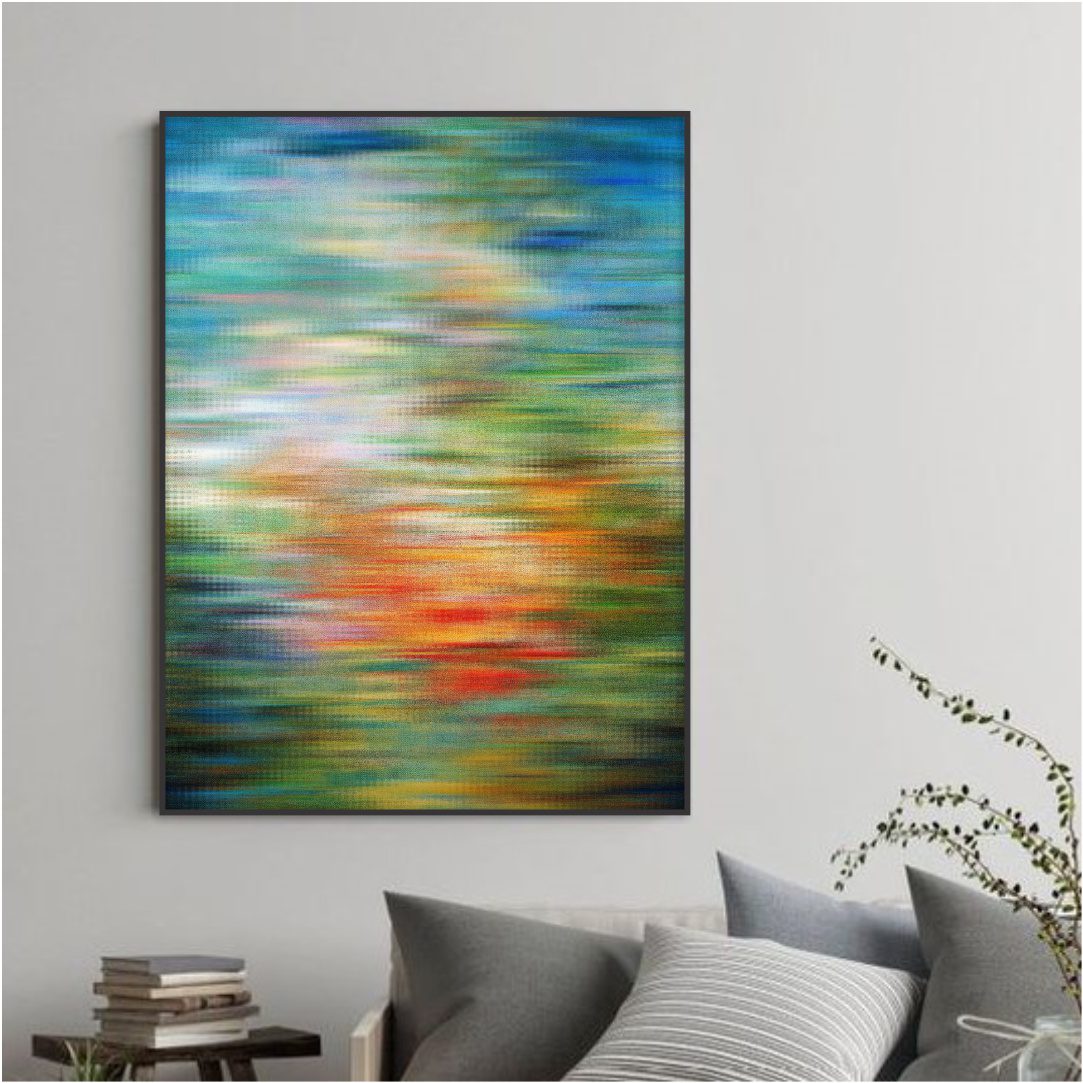 Quadro Decorativo Pôr do Sol Abstrato