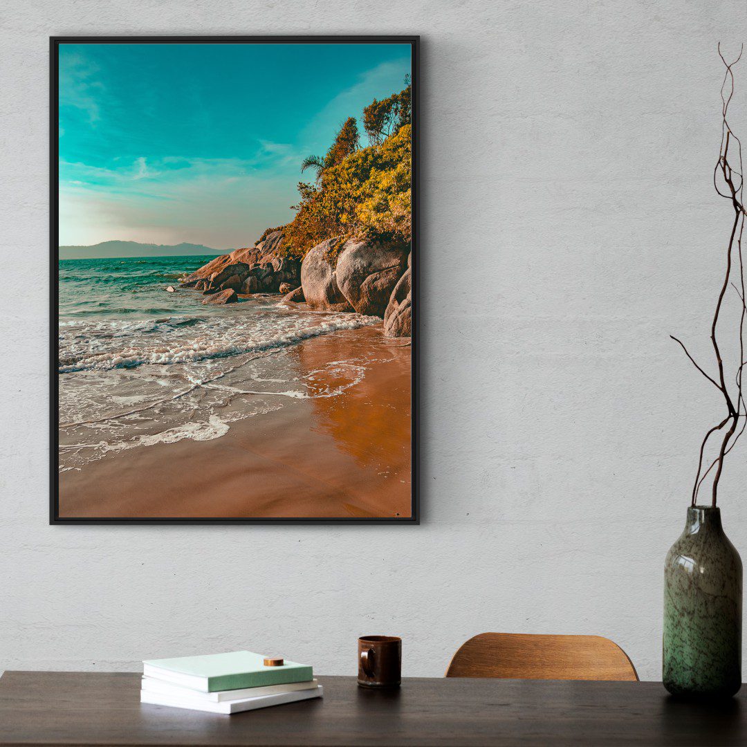 Quadro Decorativo Praia de Bombinhas -SC