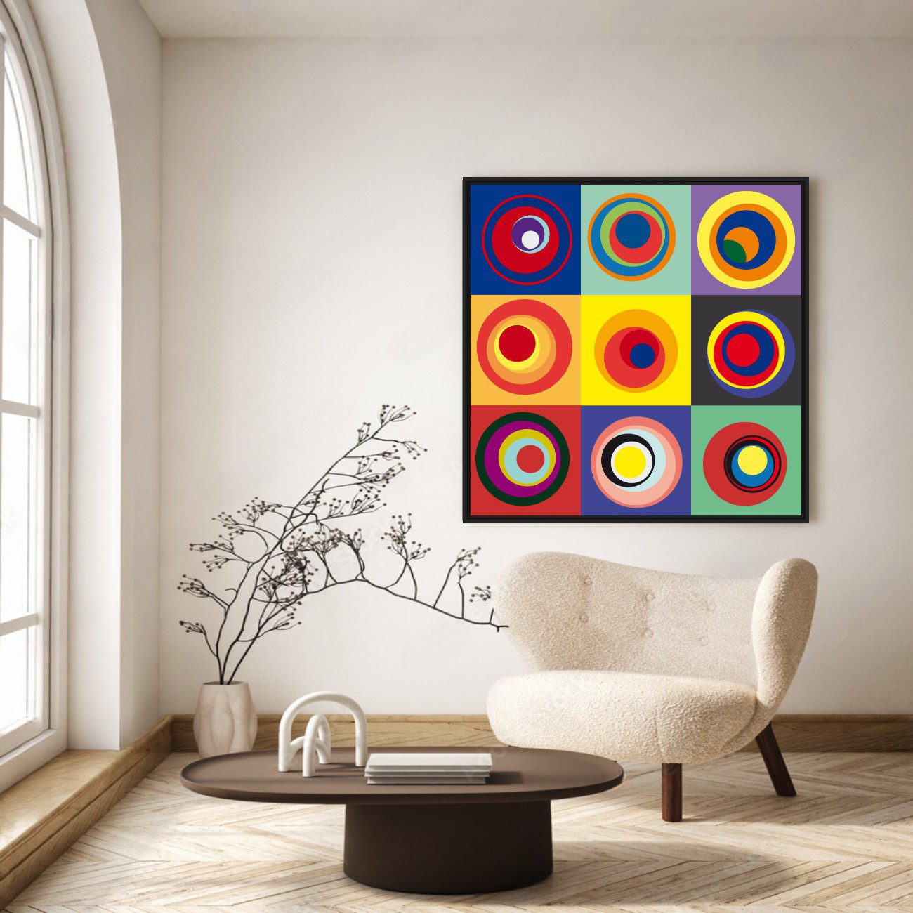 Quadro Geométrico Colorido