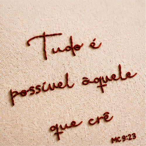 Quadro Bordado Artesanal — Coleção Afeto - Imagem 3