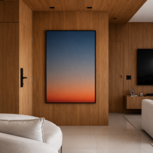 Quadro Abstrato Horizonte Crepuscular