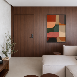 Quadro Abstrato Geométrico Formas em Harmonia