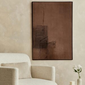 Obra Abstrata Terra Queimada