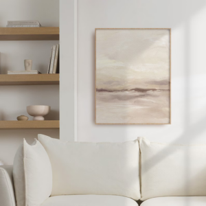 Quadro Decorativo Contemporâneo Primeira Luz em Tons Neutros