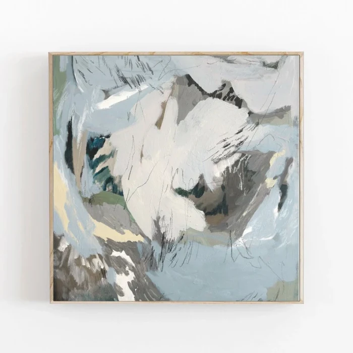 Obra Abstrata Contemporânea Paisagem Etérea