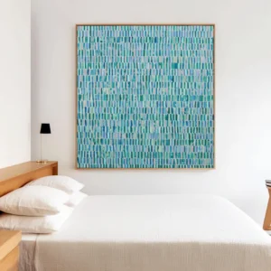 Obra Abstrata Ritmo das Águas
