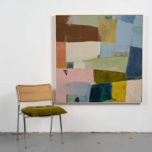 Obra Abstrata Campos em Harmonia