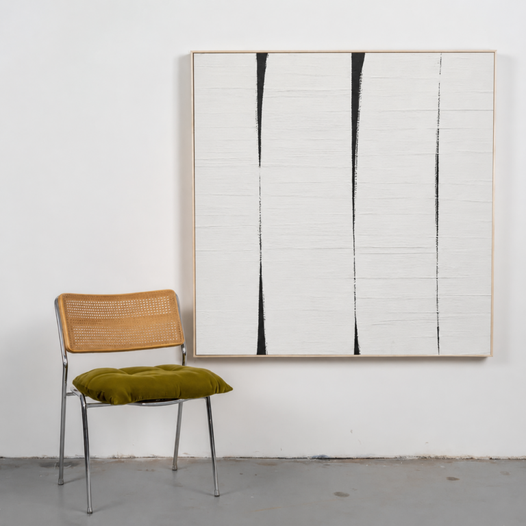 Obra Abstrata Linhas de Silêncio