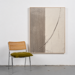 Obra Abstrata Curva Serena