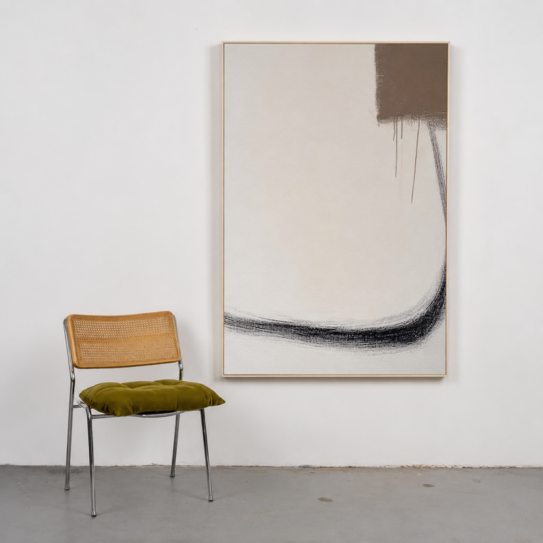 Obra Abstrata Gesto Contido