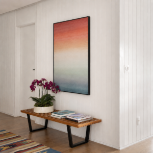 Obra Abstrata Bruma Coral
