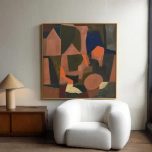 Obra Abstrata Terra Fragmentada